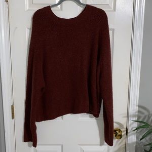Wine red sweater